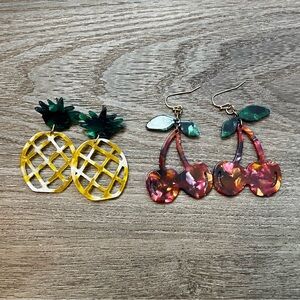 Acrylic Fruit earrings